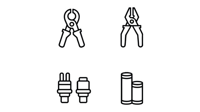 Tools and Equipment: A set of essential tools, neatly arranged, representing a cornerstone of craftsmanship and the building trades, and a symbol of construction and industry.