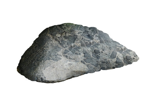 Rock isolated transparency background.
