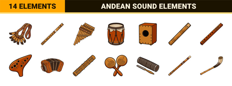 Andean Musical Instruments Asset Sheet