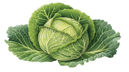 Obraz premium cabbage isolated on transparent background