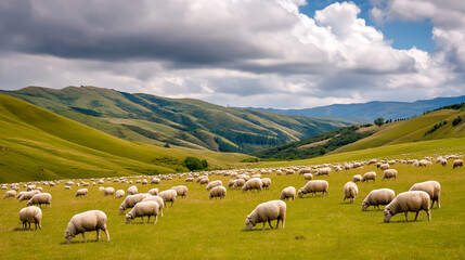 Obraz premium sheep in the mountains