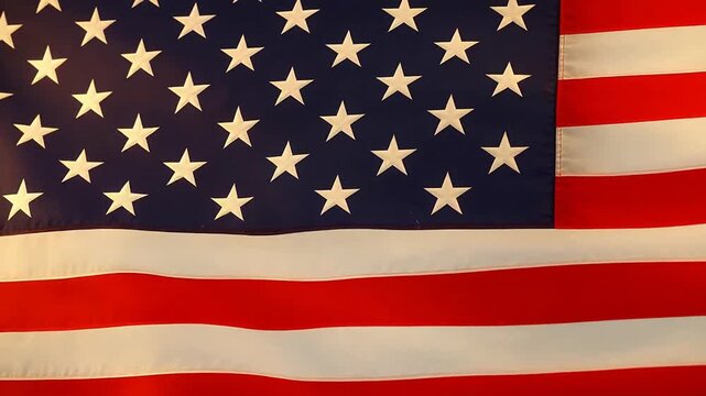 Closeup of the American flag for Contemporary Lifestyle and Visual Storytelling