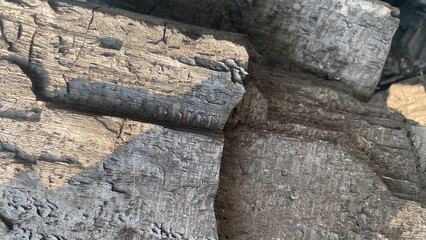 Fototapeta premium Rough grey concrete wall texture with natural weathering and grunge details