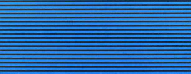 Obraz premium Blue corrugated paper, texture with horizontal stripes