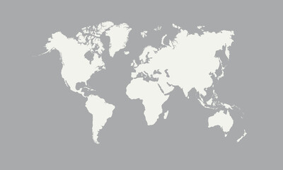 Fototapeta premium Illustration of a Colored map of world 