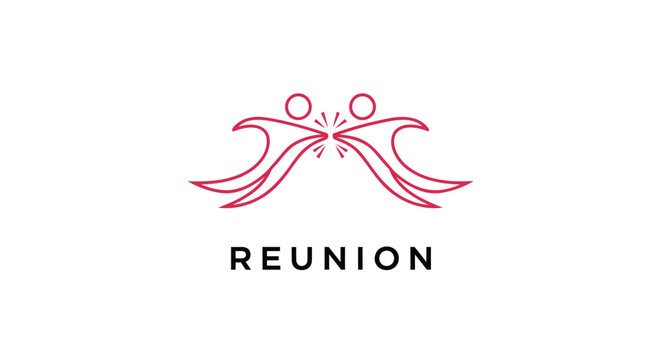 Reunion, family, meeting, unity, symbol, logo, vector icon