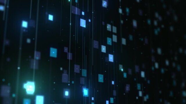 ブルーデジタルスクエアフォール