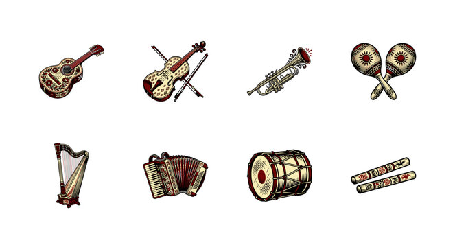 Traditional Mexican Folk Musical Instruments
