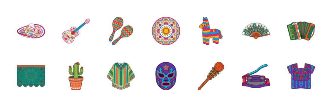 Hispanic Heritage Culture Folk Art Set