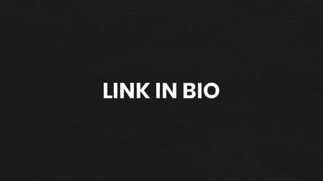 Link In Bio Vintage Text Animation 4K Background for Social Media Promotion and Click-Through Engagement