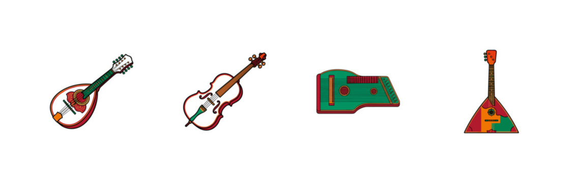 Folk String Instrument Graphics