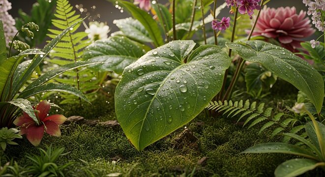 Lush Green Foliage - A Detailed Botanical Study.