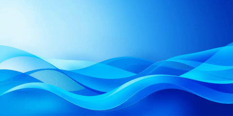 Fototapeta premium Abstract blue wave background featuring a flowing vector design with curved light lines and a wavy water motion pattern for a professional business wallpaper backdrop