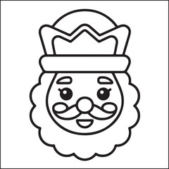 Fototapeta premium Merry Christmas - Holiday Coloring Fun