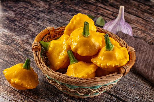 Ripw organic yellow fresh patissons