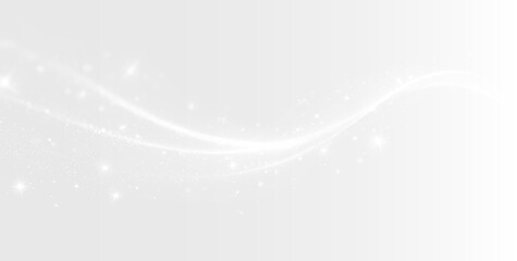 White magic light trail glowing swirl sparkle particle effect transparent background PNG © ALEXA