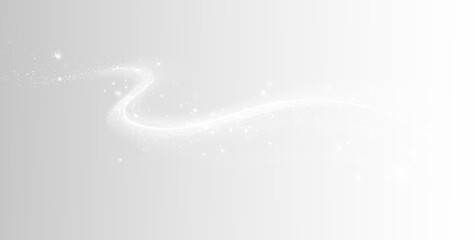 White shining light streak swirl sparkle glowing magic particle effect transparent background PNG © ALEXA