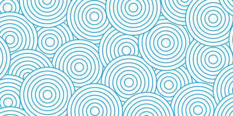 Fototapeta premium Abstract background vector seamless circle wave geometric illustration business futuristic. Ornament overlapping background. Colorful element line pattern.