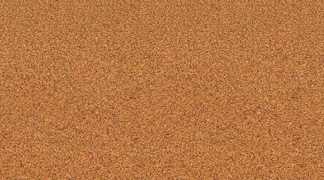 Detailed cork board background with rough textured surface and uniform brown color