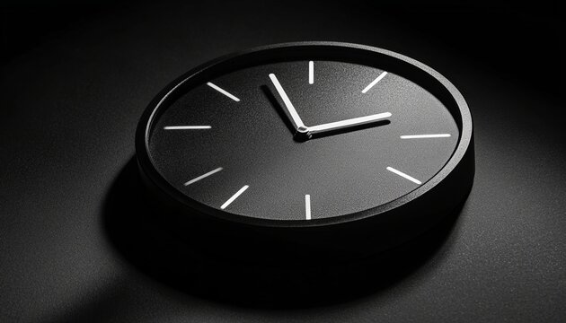 Minimalistic Close-up Image of a Clock Symbolizing Punctuality, Time Management, and Efficiency