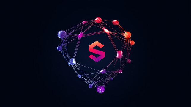 Artificial intelligence with letter s network lines technology Analysis logo vector design concept. AI technology logotype symbol for advance technology, tech company, ui, online network, robot, web.