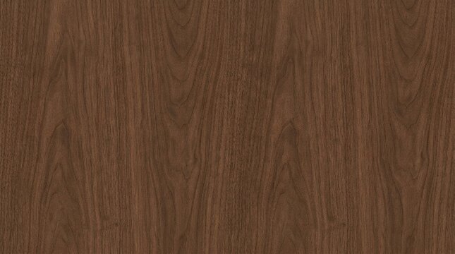 Smooth dark brown wood texture with vertical grain pattern for background