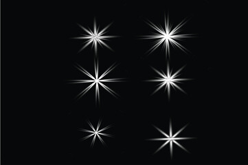 Fototapeta premium Abstract star burst vector illustration featuring a bright blue winter pattern with snowflakes and light stars for a festive Christmas holiday celebration wallpaper design