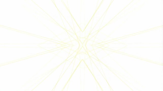 Pattern symmetrical with vanilla colored techno lines and geometric shapes featuring abstract design, white background, diamond shape with minimalist