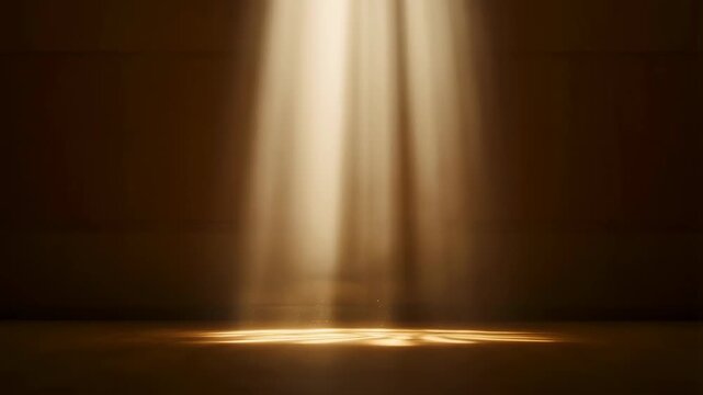 Beam of sunlight entering a dark room with dramatic lighting effects and dust particles featuring cinematic, light, rays with illumination and