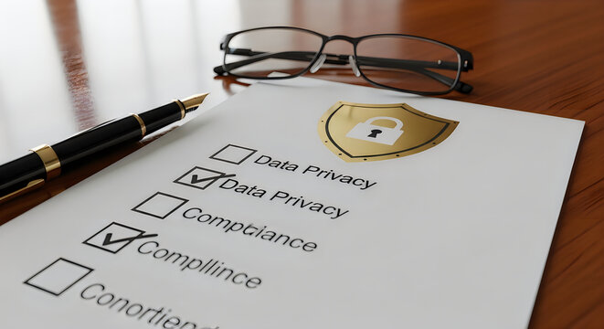 Data protection checklist, security compliance form, privacy policy verification, regulatory document