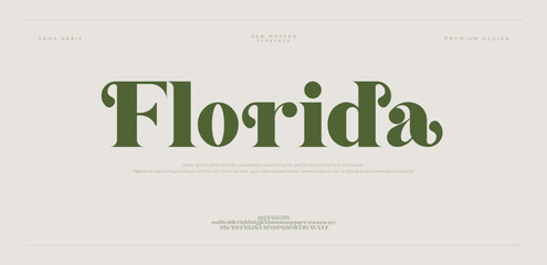 Florida typography beauty fashion elegant minimalist serif logo fonts  © MOHXXIN