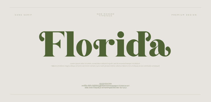 Florida typography beauty fashion elegant minimalist serif logo fonts 