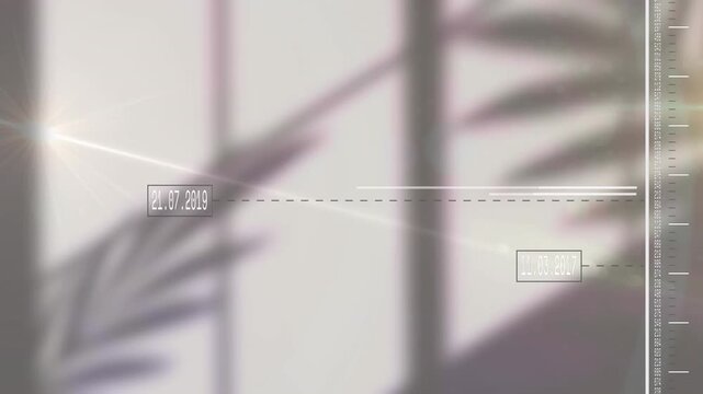 Animation of network of connections over modern office network of connections