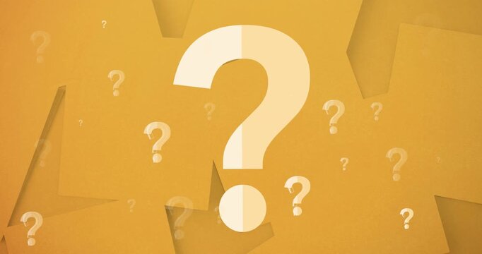 Animation of question marks over memo notes