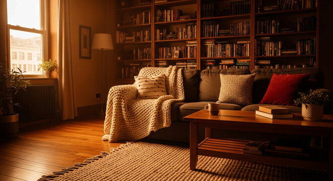 living room with fireplace interior, room, sofa, home, furniture, living, design, couch, wall,