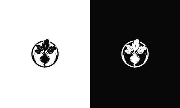 Beetroot Logo Design in Circle Frame