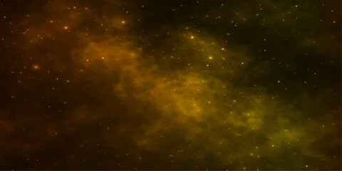 An abstract dark blue galaxy background featuring a bright starry nebula and deep outer space cosmos illustration © Pixel Art