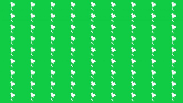 Thailand map pattern scrolling 15 second loop with green background