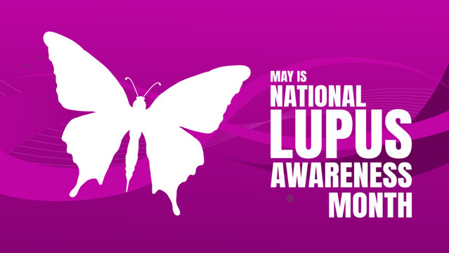 May is National Lupus Awareness Month - banner, poster, card - vector illustration