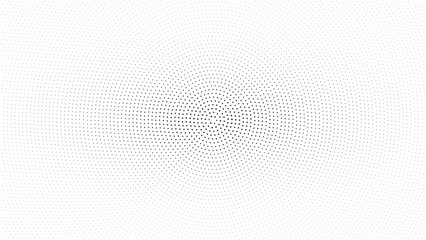Naklejka premium Abstract Radial Halftone Dot Pattern Background