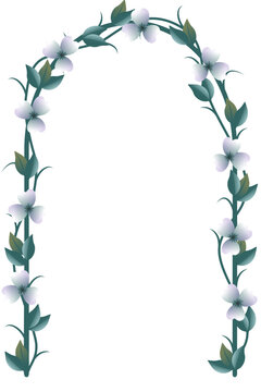 Floral archway illustration