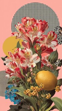 Spain pattern flowers elements.