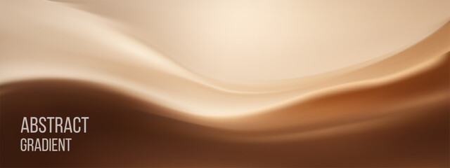 Brown background texture for bg gradient gradation and beige color light. Luxury chocolate yellow for latte gold silk and neutral fabric old. Gradient brown fluid for bg pink cream and leather. © Rina Antipina