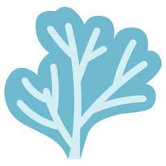 Obraz premium Colorful coral reef seaweed ocean vetor