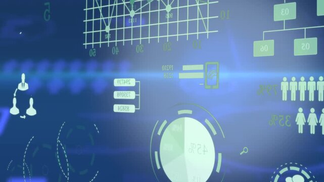 Finance stock market chart diagrams showing data profits numbers