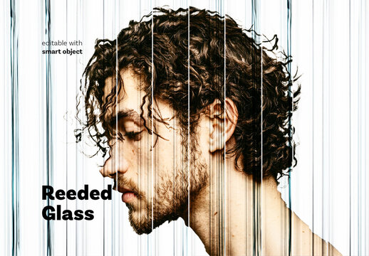 Reeded Glass Photo Effect