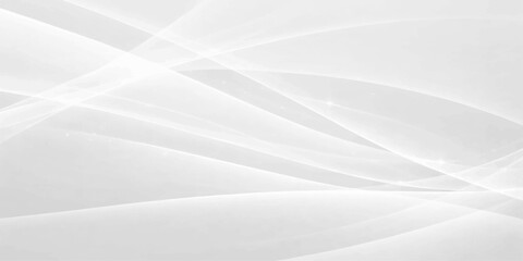 Obraz premium White abstract black and white background featuring a soft silk fabric texture with smooth gray waves and a light satin curve design for a minimal textile wallpaper backdrop