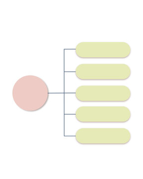 Minimalist One Ancestor Family Tree Template &ndash; Pastel Pink and Green Genealogy Chart Vector