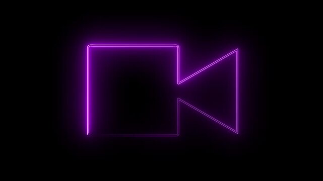nion pink  coolar ful video recording icon animation with digital camera symbol recording indicator animation. for camera and mobile phone video recording icon with  black  background 4K motion video.