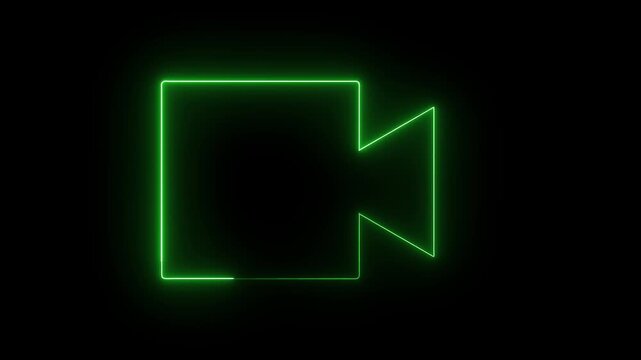nion coolar ful video recording icon animation with digital camera symbol recording indicator animation. for camera and mobile phone video recording icon with  black  background 4K motion video.
